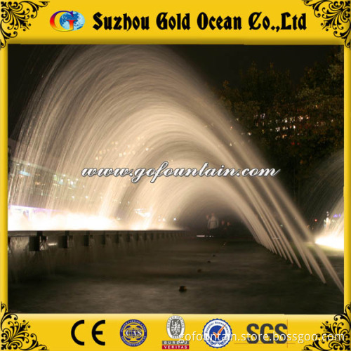 Semi-Circle Arch Straight Spray Floating Fountain Over The Lake